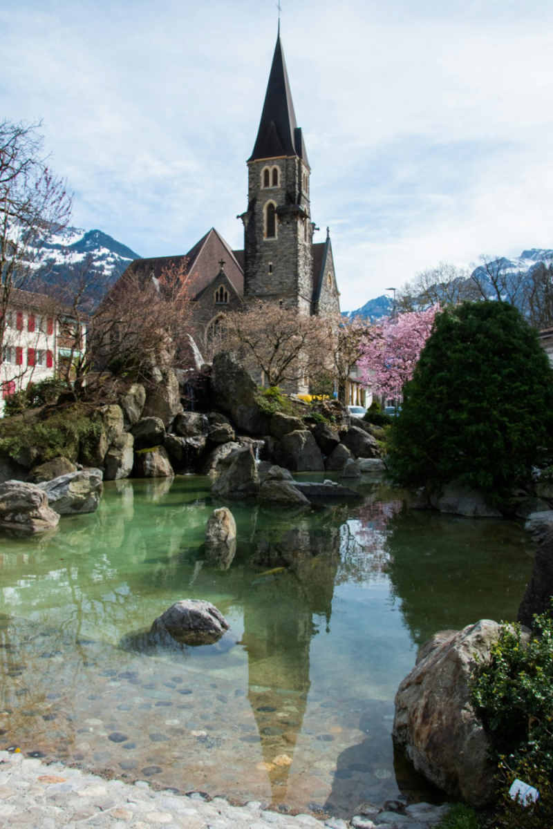 Wall Poster - Ancient Ruins in Interlaken