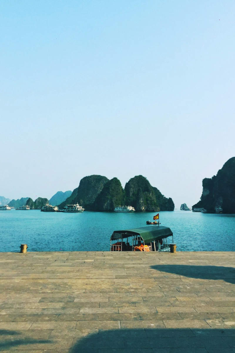 Wall Poster - Boardwalk in Halong Bay
