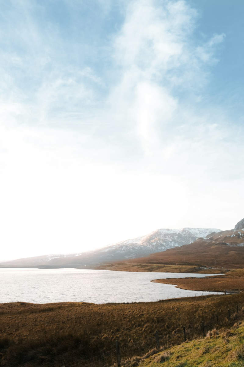 Wall Poster - Frozen Lake in the Scottish Isles