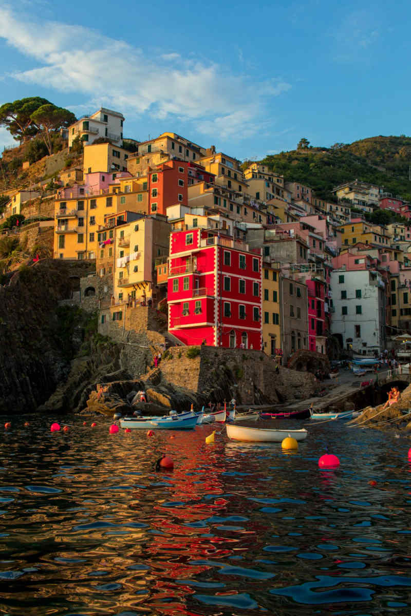 Wall Poster - Full Moon in Cinque Terre