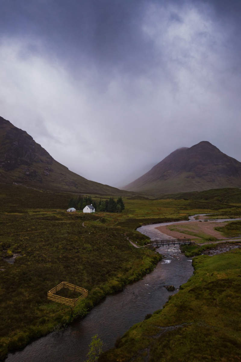 Wall Poster - Full Moon in the Scottish Highlands