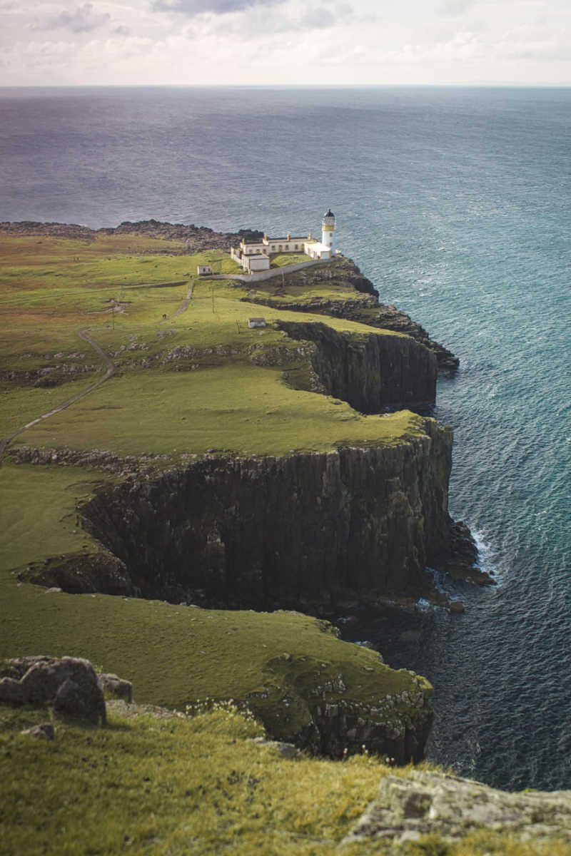 Wall Poster - Lighthouse in the Scottish Coast