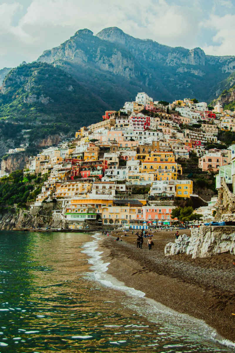 Wall Poster - Mountain Village in the Amalfi Coast