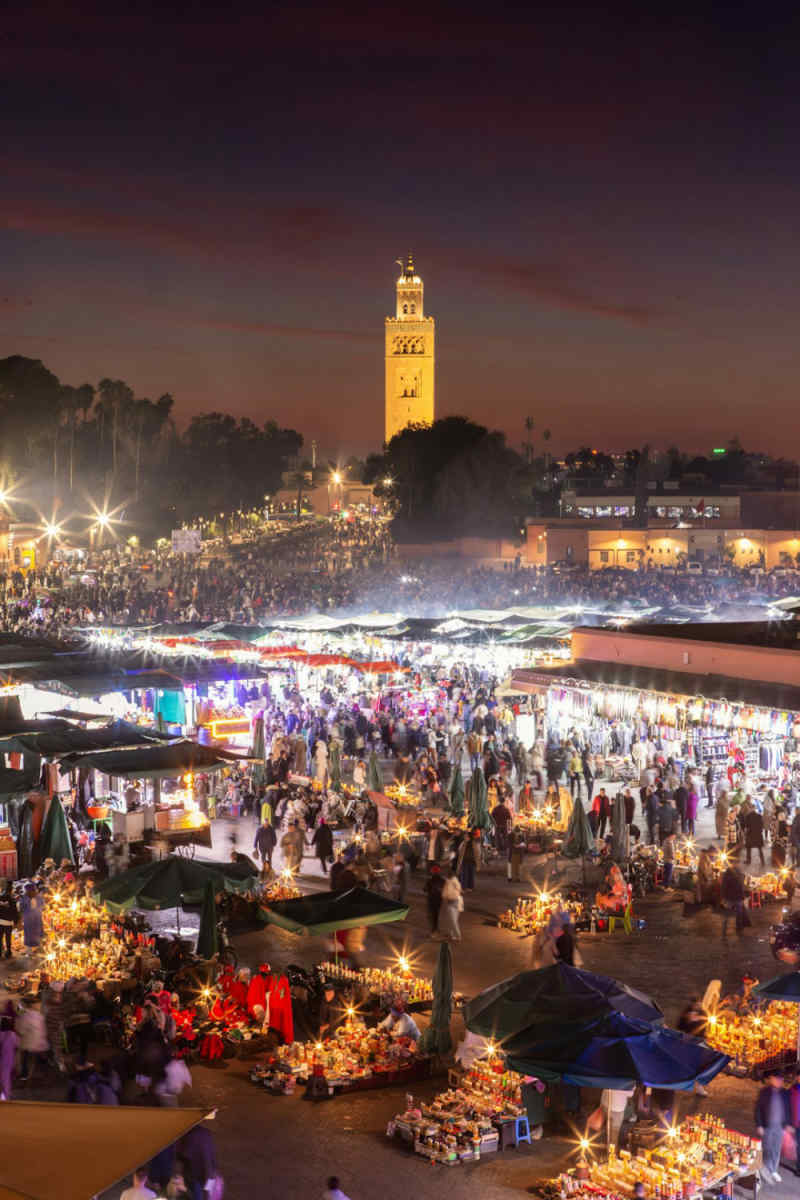 Wall Poster - Night Market in Morocco