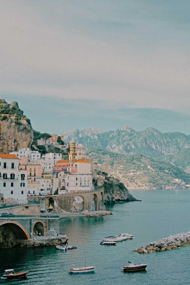 Wall Poster - Northern Lights in the Amalfi Coast