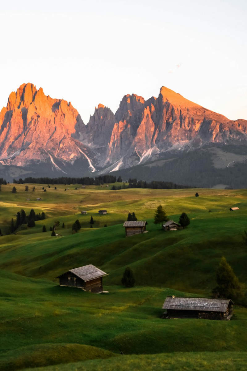Wall Poster - Northern Lights in the Dolomites